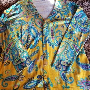 Paisley Print Cardigan
